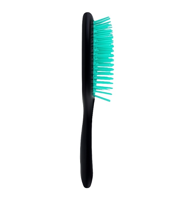 Janeke Superbrush small Щітка для волосся чорна з бірюзовим, фото 2