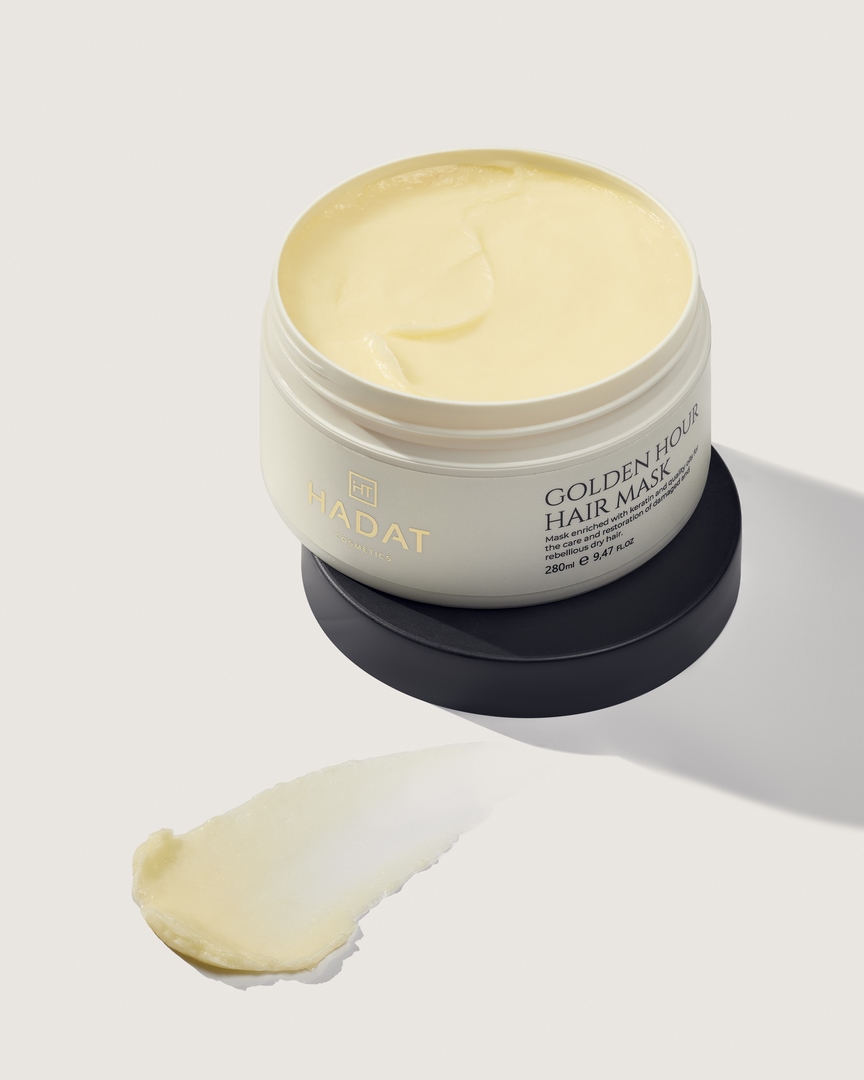 Iнтенсивно відновлююча маска - Hadat Golden Hour Hair Mask, 280 мл, фото 4