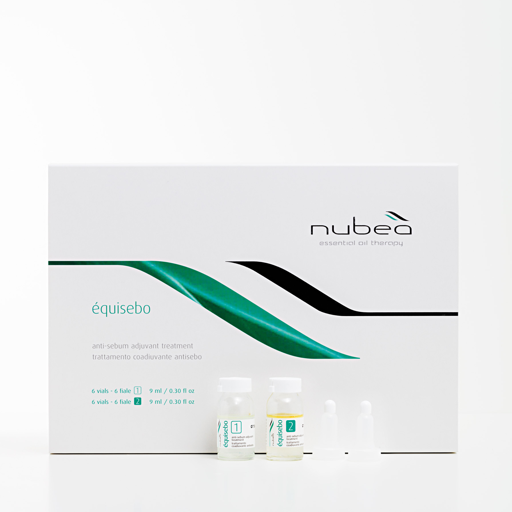 Терапія у флаконах для жирної шкіри голови Nubea Equisebo