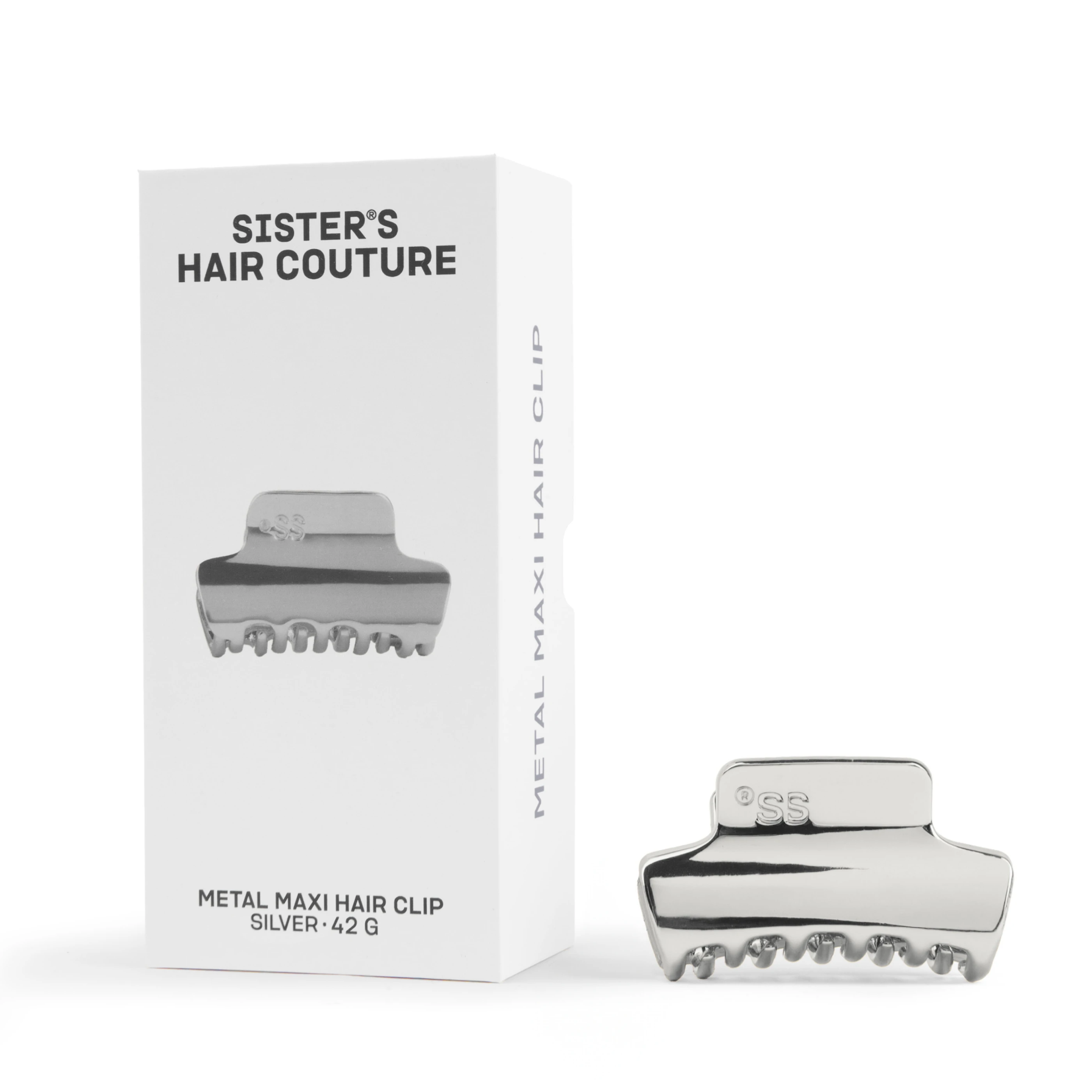 Металева заколка для волосся Sister's Aroma Silver Maxi