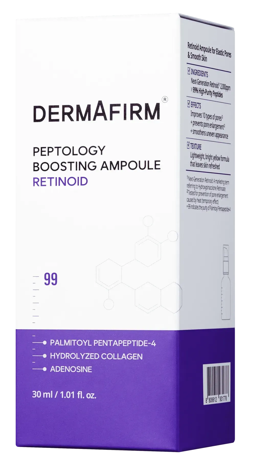 Міні сироватка-бустер DERMAFIRM Peptology Boosting Ampoule Retinoid, 15 мл, фото 2