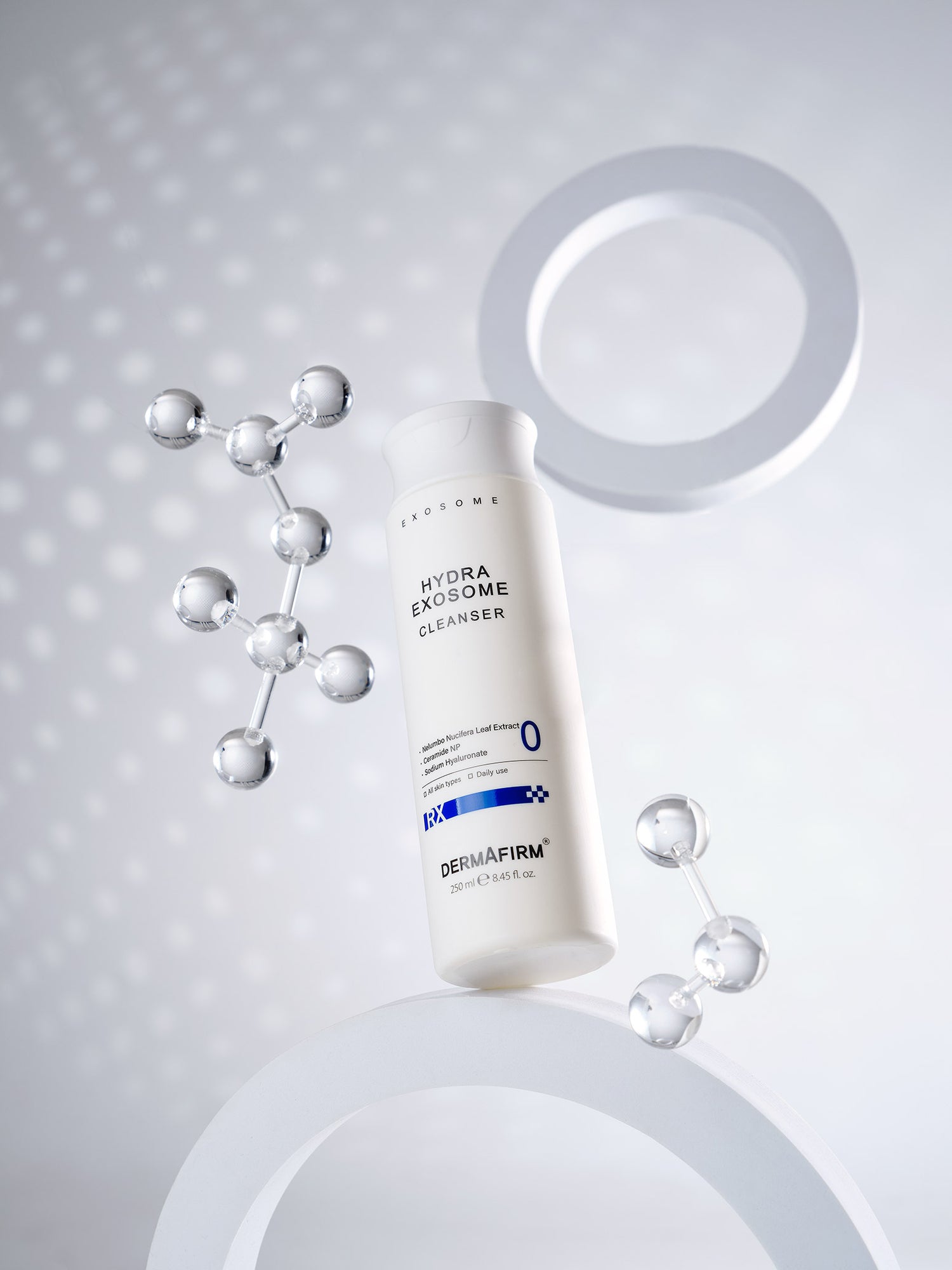 Гіпоалергенний гель для вмивання DERMAFIRM Hydra Exosome Cleanser, 250 мл, фото 2
