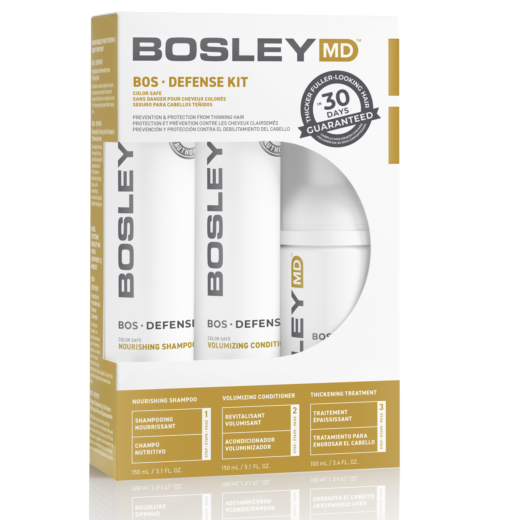 Набір для профілактики стоншення волосся BosleyMD BOS Defense, 2 × 150 мл + 100 мл, фото 2