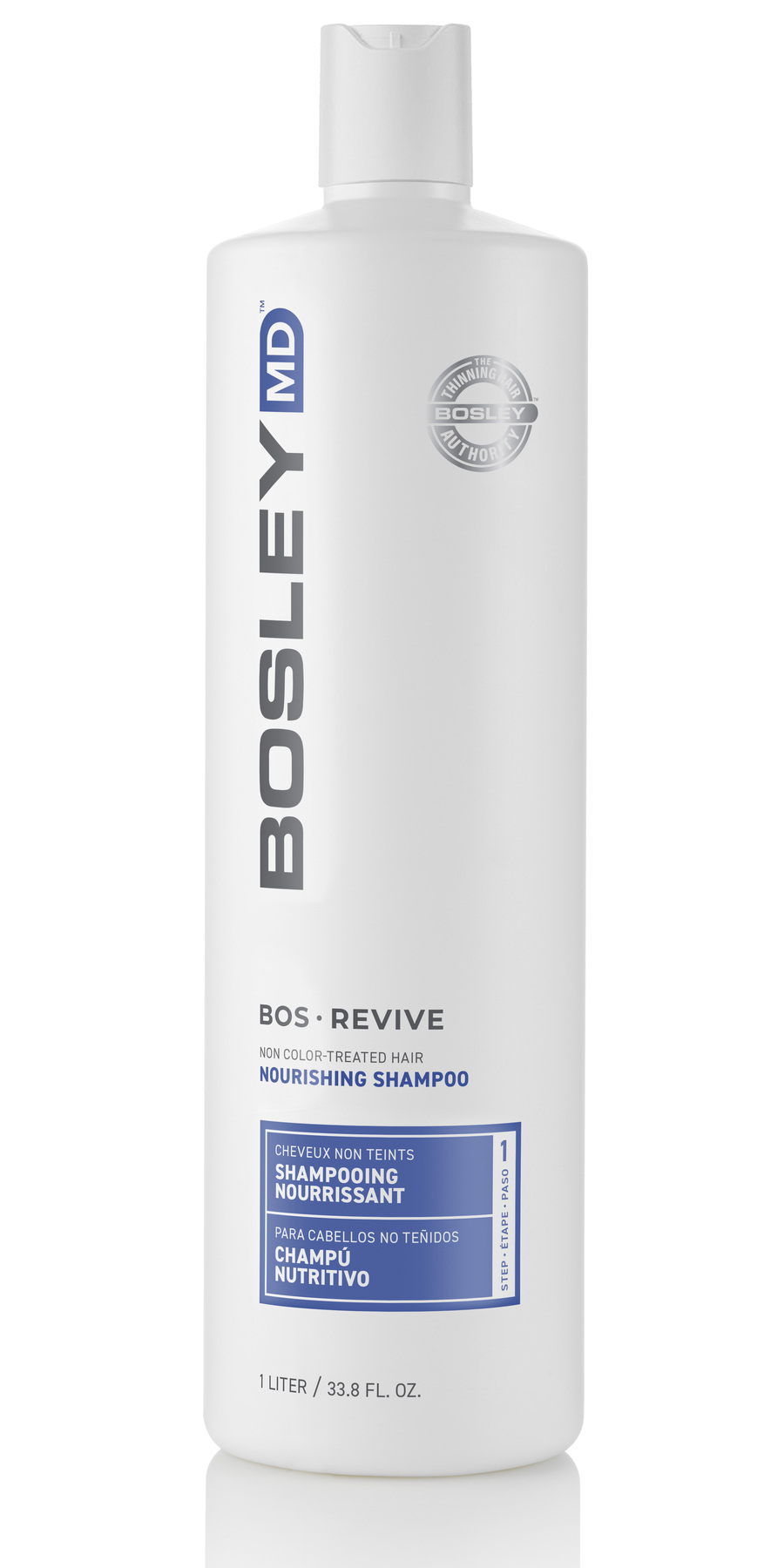 Поживний шампунь BosleyMD BOS Revive для стоншеного нефарбованого волосся, 1000 мл