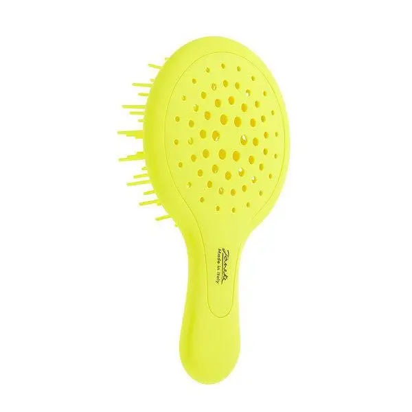 Мініщітка для волосся Janeke Superbrush Mini, яскраво-жовта, фото 4