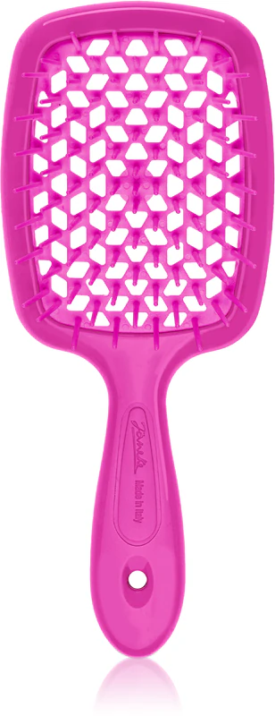 Щітка для волосся Janeke Superbrush Small, неоново-рожева