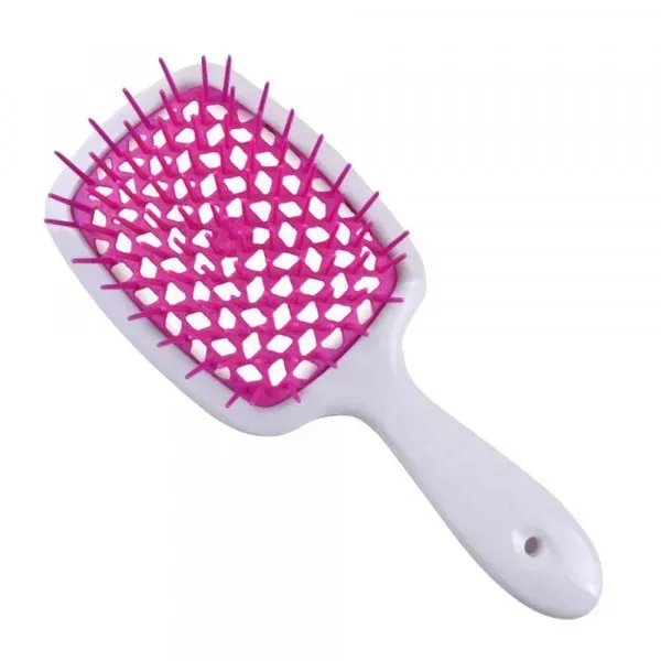 Щітка для волосся Janeke Superbrush, біла з фуксією, фото 2