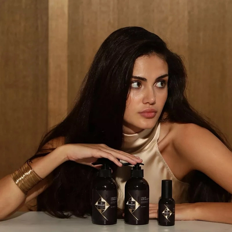 Шампунь для Відновлення Сяйва та Блиску Волосся "Рідкий Шовк" Hadat Liquid Silk Shampoo 250мл, фото 3