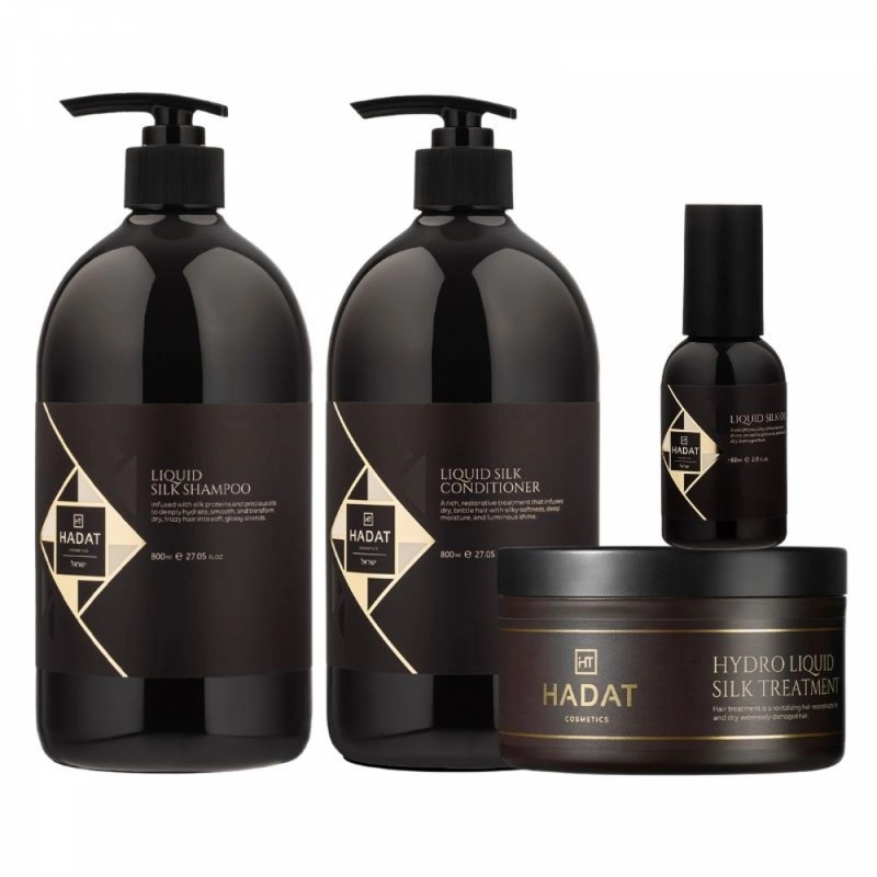 Кондиціонер для Сяйва та Блиску Волосся "Рідкий Шовк" Hadat Liquid Silk Conditioner 800ml, фото 4