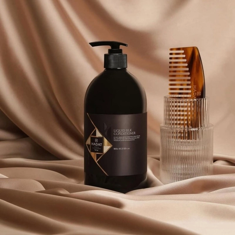 Кондиціонер для Сяйва та Блиску Волосся "Рідкий Шовк" Hadat Liquid Silk Conditioner 800ml, фото 2