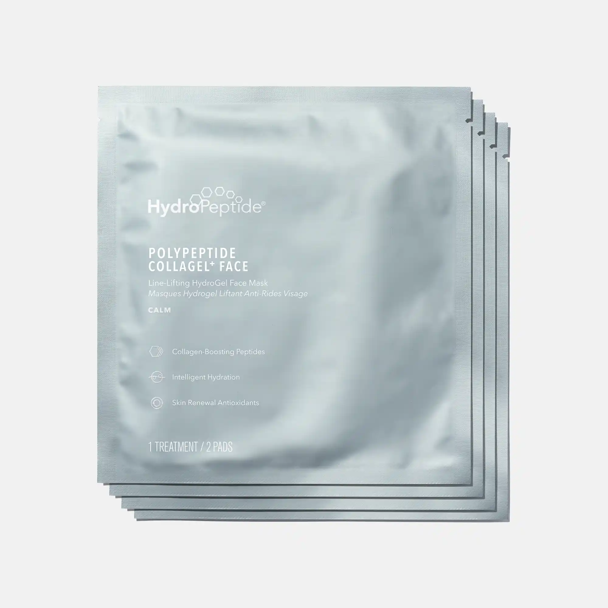 Гідрогелева маска проти зморшок для обличчя Polypeptide Collagel Mask for Face 4 Pack, 4 шт